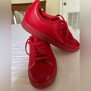 Adidas Men's Bold Red Sneakers